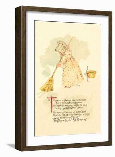 There Was an Old Woman Tossed Up in a Basket-Maud Humphrey-Framed Art Print