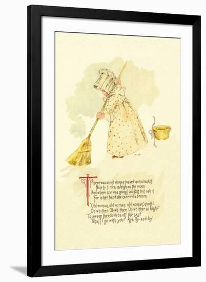 There Was an Old Woman Tossed Up in a Basket-Maud Humphrey-Framed Art Print