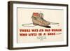 There Was an Old Woman Who Lived in a Shoe-John Hassall-Framed Art Print