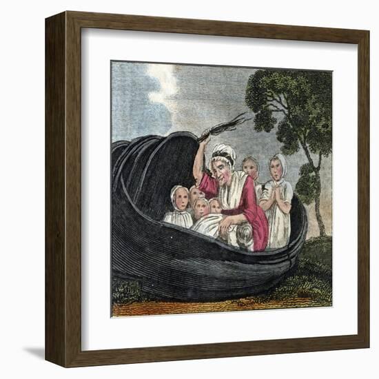 There Was an Old Woman-null-Framed Art Print