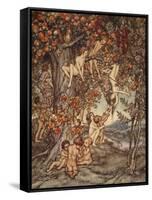 There Was No Danger, No Trouble of Any Kind, Illustration from 'A Wonder Book for Girls and Boys'-Arthur Rackham-Framed Stretched Canvas