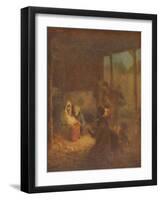 'There Was No Room in the Inn', c1910, (1911)-Edward Stott-Framed Giclee Print