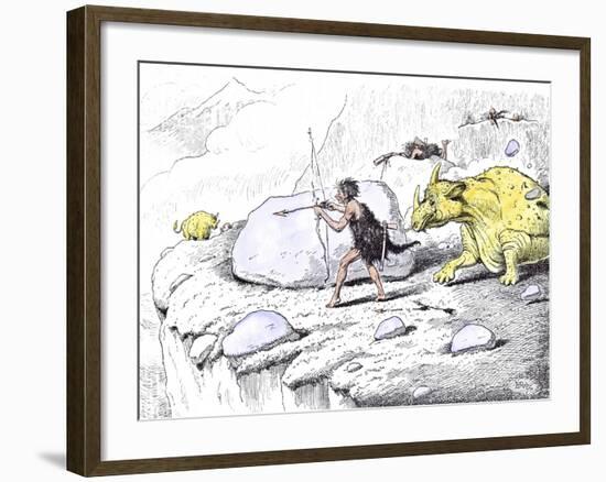 There Were Often Unforeseen Circumstances Which Gave to the Highland Stalking of Those Days an Adde-Edward Tennyson Reed-Framed Giclee Print