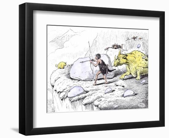 There Were Often Unforeseen Circumstances Which Gave to the Highland Stalking of Those Days an Adde-Edward Tennyson Reed-Framed Giclee Print