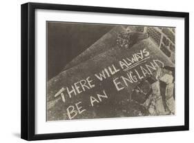 There Will Always Be an England Chalk on Pavement-null-Framed Art Print