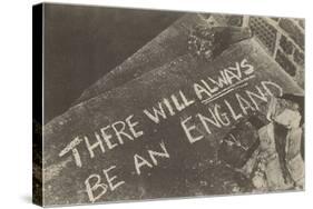 There Will Always Be an England Chalk on Pavement-null-Stretched Canvas