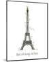 There Will Always Be Paris-Jan Weiss-Mounted Art Print