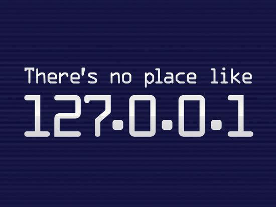 Urban Backwoods T-Shirt Uomo 'There's No Place Like 127.0.0.1' – Nerda, 100% Cotone, Taglie Forti