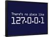 Theres No Place Like 127.0.0.1 Localhost Computer Print Poster-null-Framed Poster