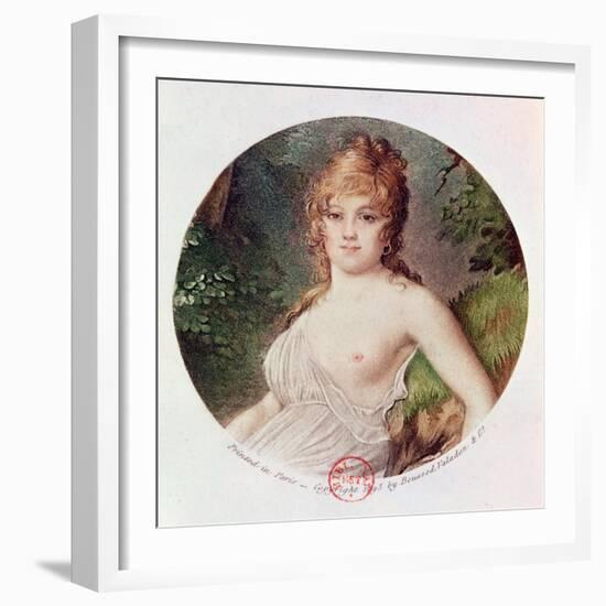 Theresa De Cabarrus (1773-1835) Aka Madame Tallien, Printed by Boussod, Valadon and Company, 1895-Jean-Baptiste Isabey-Framed Giclee Print