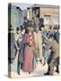 Therèse Humbert (1856-1918) Fraudster Arriving in Paris (Jan 19)-null-Stretched Canvas