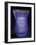 Thermal Drinking Glass in Transparent Glass with Blue Glass Bead Trimmings-null-Framed Giclee Print