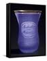 Thermal Drinking Glass in Transparent Glass with Blue Glass Bead Trimmings-null-Framed Stretched Canvas