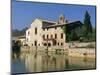 Thermal Pool of Bagno Vignoni, Val D'Orcia, Siena Province, Tuscany, Italy, Europe-Sergio Pitamitz-Mounted Photographic Print