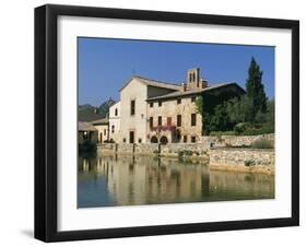 Thermal Pool of Bagno Vignoni, Val D'Orcia, Siena Province, Tuscany, Italy, Europe-Sergio Pitamitz-Framed Photographic Print