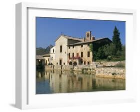 Thermal Pool of Bagno Vignoni, Val D'Orcia, Siena Province, Tuscany, Italy, Europe-Sergio Pitamitz-Framed Photographic Print