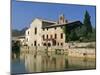 Thermal Pool of Bagno Vignoni, Val D'Orcia, Siena Province, Tuscany, Italy, Europe-Sergio Pitamitz-Mounted Photographic Print