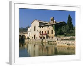 Thermal Pool of Bagno Vignoni, Val D'Orcia, Siena Province, Tuscany, Italy, Europe-Sergio Pitamitz-Framed Photographic Print