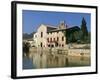 Thermal Pool of Bagno Vignoni, Val D'Orcia, Siena Province, Tuscany, Italy, Europe-Sergio Pitamitz-Framed Photographic Print