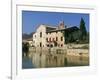 Thermal Pool of Bagno Vignoni, Val D'Orcia, Siena Province, Tuscany, Italy, Europe-Sergio Pitamitz-Framed Photographic Print