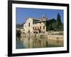 Thermal Pool of Bagno Vignoni, Val D'Orcia, Siena Province, Tuscany, Italy, Europe-Sergio Pitamitz-Framed Photographic Print