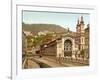 Thermal Spring Colonnade, Karlovy Vary, Pub. 1890-1900-null-Framed Giclee Print