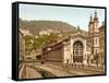 Thermal Spring Colonnade, Karlovy Vary, Pub. 1890-1900-null-Framed Stretched Canvas