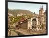 Thermal Spring Colonnade, Karlovy Vary, Pub. 1890-1900-null-Framed Giclee Print