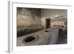 Thermopolium of Vetutius Placidus, Roman Ruins of Pompeii, Campania, Italy-Eleanor Scriven-Framed Photographic Print