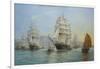 Thermopylae and Cutty Sark Leaving Foochow in 1872, 2008-John Sutton-Framed Giclee Print