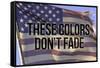 These Colors Dont Fade American Flag-null-Framed Stretched Canvas