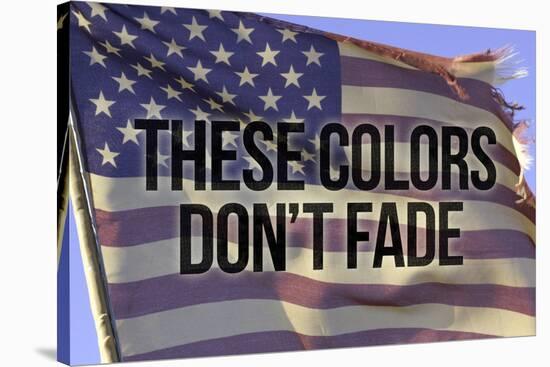 These Colors Dont Fade American Flag-null-Stretched Canvas