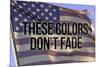 These Colors Dont Fade American Flag-null-Mounted Poster