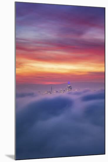 These Dreams in San Francisco, Morning Light and Stunning Fog-Vincent James-Mounted Premium Photographic Print