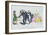 These Gentlemen Are So Greedy, Les Metamorphoses du Jour-Grandville-Framed Giclee Print