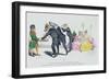 These Gentlemen Are So Greedy, Les Metamorphoses du Jour-Grandville-Framed Giclee Print