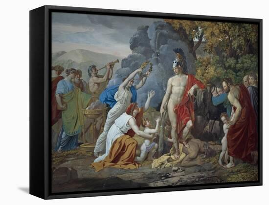 Theseus and the Minotaur, 1824-Giuseppe Castiglione-Framed Stretched Canvas