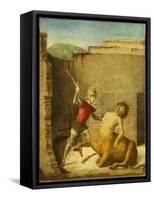 Theseus Slaying Minotaur, 1505-Giovanni Battista Cima Da Conegliano-Framed Stretched Canvas