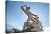 Theseus Slaying Minotaur. Statue. The Garden of the Tullerias. Paris. France-null-Stretched Canvas