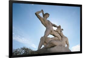 Theseus Slaying Minotaur. Statue. The Garden of the Tullerias. Paris. France-null-Framed Giclee Print