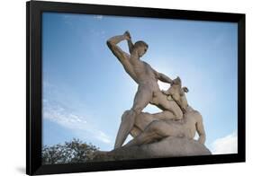 Theseus Slaying Minotaur. Statue. The Garden of the Tullerias. Paris. France-null-Framed Giclee Print