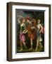 Theseus with Ariadne and Phaedra, the Daughters of King Minos, 1702-Benedetto The Younger Gennari-Framed Giclee Print