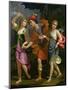 Theseus with Ariadne and Phaedra, the Daughters of King Minos, 1702-Benedetto The Younger Gennari-Mounted Giclee Print
