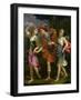 Theseus with Ariadne and Phaedra, the Daughters of King Minos, 1702-Benedetto The Younger Gennari-Framed Giclee Print