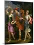 Theseus with Ariadne and Phaedra, the Daughters of King Minos, 1702-Benedetto The Younger Gennari-Mounted Giclee Print