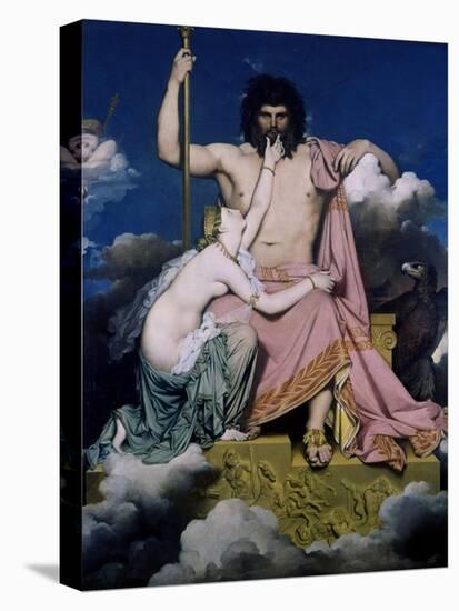 Thetis and Jupiter-Jean-Auguste-Dominique Ingres-Stretched Canvas