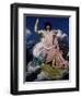 Thetis and Jupiter-Jean-Auguste-Dominique Ingres-Framed Art Print