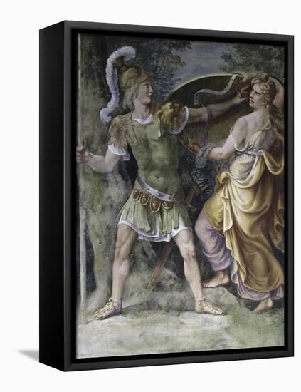 Thetis Arming Achilles-Giulio Romano-Framed Stretched Canvas