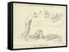 Thetis Calling Briareus to the Assistance of Jupiter-John Flaxman-Framed Stretched Canvas