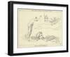Thetis Calling Briareus to the Assistance of Jupiter-John Flaxman-Framed Giclee Print